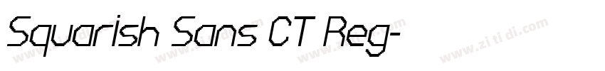 Squarish Sans CT Reg字体转换 Squarish Sans CT Reg字体转换